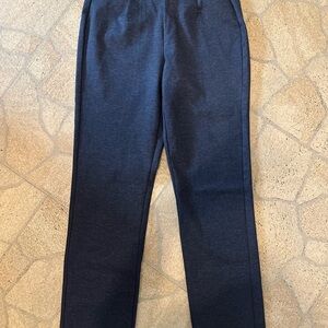 DANA  BUCHMAN Tummy Control Pull-On Dress Pants Dk Blue Size Small  Straight